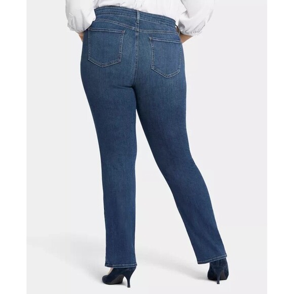 NYDJ Women's Plus Size Marilyn Straight Leg Jeans Blue Denim Cooper 22W - Picture 4 of 10